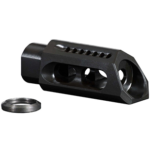 YHM SLANT MUZZLE BRAKE COMPENSATOR 5/8-24 - Hunting Accessories